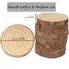 Unfinished Natural Wooden Slices 80 Pcs 3.2-4 Inch Wood Circles