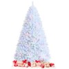 DORTALA Artificial Christmas Tree, 8FT Pine Iridescent Xmas Tree with