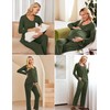 Ekouaer Women's Maternity Nursing Pajamas Set Long Sleeve Pregnancy Pajama