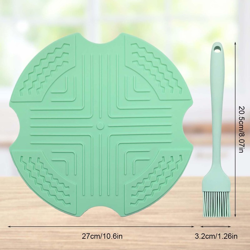 Air Fryer Trivets Silicone for Ninja Crispi,Protection for Countertop-Green