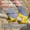 Gebol Wet Guard, 4 Paar Arbeitshandschuhe mit Nitrilbeschichtung, wasserfeste Montagehandschuhe