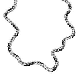 Diesel Men's Stainless Steel Chain Necklace, Stainless Steel, No Gemstone