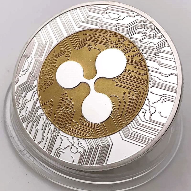 Ripple Coin XRP Cryptocurrency Coin, Collector's Rare Cryptocurrency Coin with
