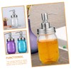 NOLITOY 4Pcs Stainless Steel Soap Pump Replacement Lids for Mason
