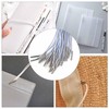 30Pcs Elastic Barbed Cord with Metal Ends | 32CM White