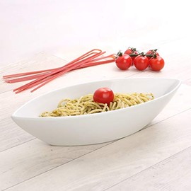 Holst Porzellan BAT 230 Bowl 30 cm Ship Shape "Bateau Boot", White, 30.5 x 12.5 x 5.5 cm