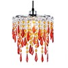 Innoteck Sunbeam Ceiling Chandelier Acrylic Light Shade, Orange & Amber