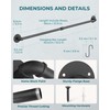 OROPY 38 inch Pot Bar Rack Wall Mounted Detachable Pans