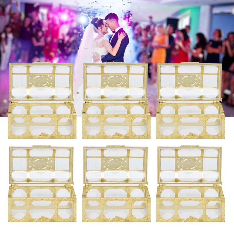 12PCS Hollow Out Candy Box Chocolate Gift Treat Boxes Container
