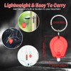 RaySoar 6 Pack Ultra Bright Red LED Keychain Flashlight, Mini