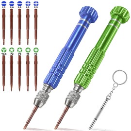 VSINSOUL 13 in 1 Glasses Screwdriver, Eyeglass Repair Kit with 10 Magnetic Screwdriver Tips, Multifunctional Eye Glass Repairing Kit for Eyeglass Sunglass Watch Phone Laptop Jewelry Electronic