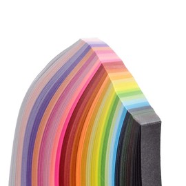 Quilling Paper Strips Set (26 Colors 1040strips 3/5/ 7/10 mm x 38cm, Pack of 4)