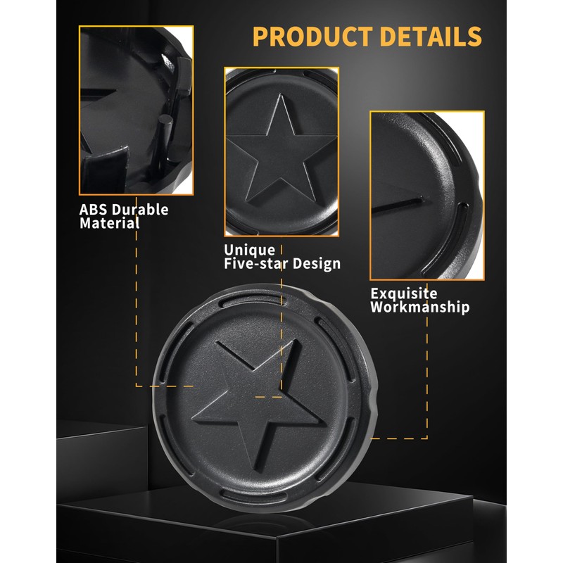 SLORIMOD Wheel Center Caps for Can-Am Maverick R/R MAX 2024-2025