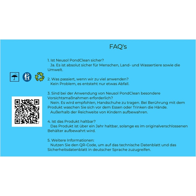 Neusol PondClean - Preventive Biological Treatment for Ponds, Lakes and