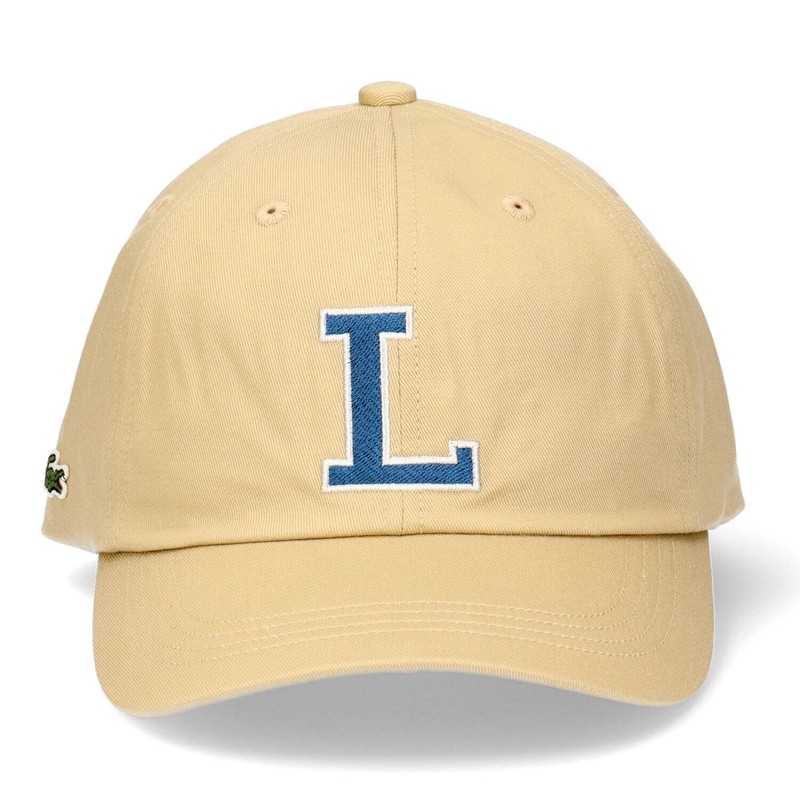 Lacoste Big L Logo Twill Cap, 006 beige