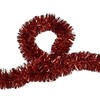 SHATCHI 1.8m/6ft Red Luxury Deluxe Chunky Christmas Tinsel Garland Xmas
