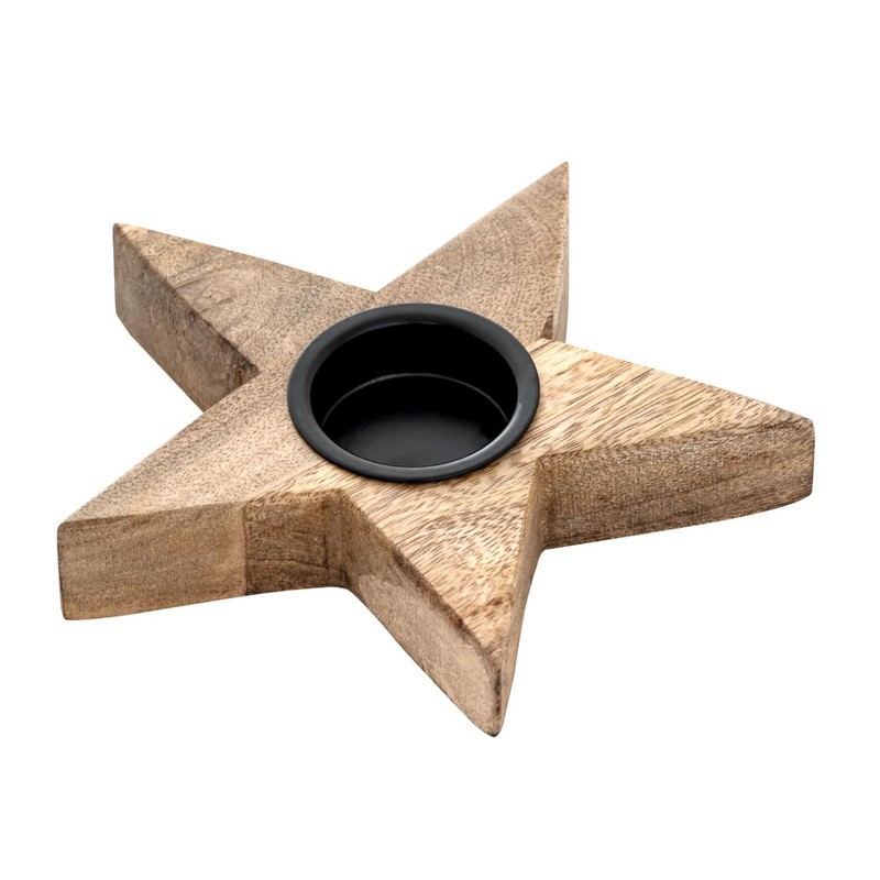 Tea Light Holder Stars Set of 3 15 x 15