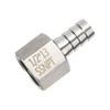 sourcing map Stainless Steel Barbed Fitting 1/2" NPT Female to