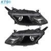 SEBLAFF Fit For 2010-2012 Ford Fusion Black Halogen Headlights Headlamps