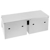 QWORK Double Roll Toilet Paper Holder Dispenser with Shelf Storage,