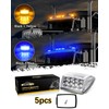 Partsam Cab Light, 5Pc 17LED Dual Color Square Cab Marker