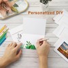 Silunkia 60 Packs White Photo Frame Cards with Envelopes for