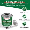 Vinyl Cement, High Strength Vinyl Glue, Waterproof PVC Cement, High