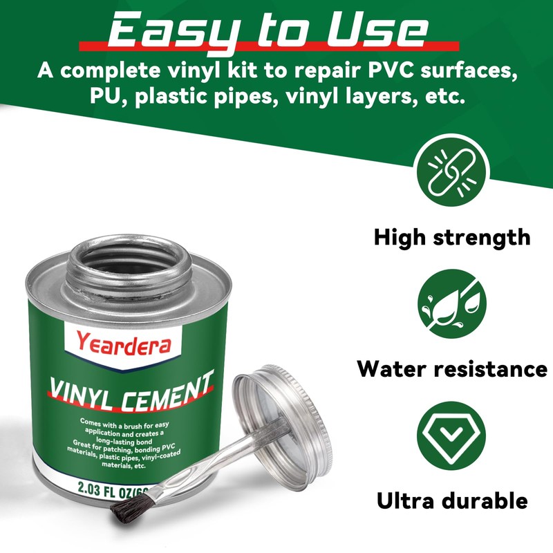 Vinyl Cement, High Strength Vinyl Glue, Waterproof PVC Cement, High