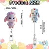 2 Pcs Easter Badge Reel with Badge Holder Retractable Clip，Nurse