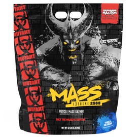 Mutant Mass Extreme Gainer – Whey Protein Powder – Build Muscle Size and Strength – High Density Clean Calories (Vanilla Ice Cream, 12 lbs)