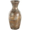 Deco 79 Bamboo Wood Decorative Vase Antique Inspired Pot Centerpiece