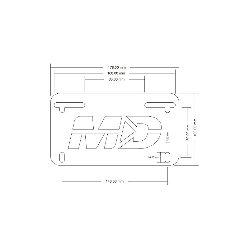 Fender Eliminator Kit for Kawasaki Z125 Pro 2017-2025 Stretched Extended