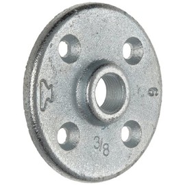 Anvil 8700164356, Malleable Iron Pipe Fitting, Floor Flange, 1" NPT Female, Galvanized Finish