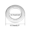 sourcing map 10 Pcs 11mm x 18mm x 0.8mm 304
