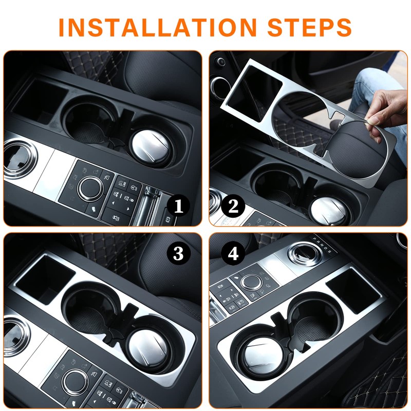 For Discovery 5 3.0 V6 2017 Center Console Cup Holder