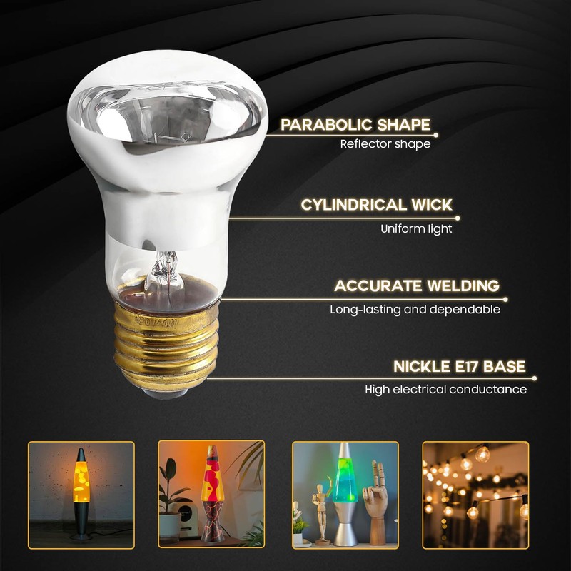 Seentech R39 E17 25W 120V Reflector Incandescent Bulb – Adjustable
