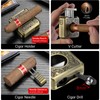 Stainless Steel Cigar Cutter Multifunctional Cigar Cutter with V-shaped Blade
