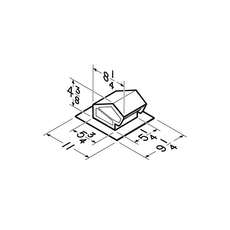 Broan-NuTone 636 Steel Roof Vent Cap for 3" and 4"