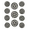 Bezelry Celtic Trinity Knot Metal Shank Buttons. Blazer Button Set.