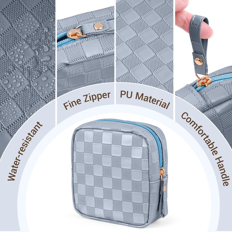 MAGEFY Small Makeup Bag Waterproof Cosmetic Bag Travel Essentials Zipper