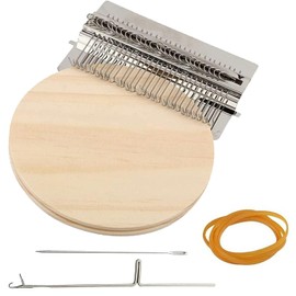 Kettion 28 Hooks Small Weaving Loom, Wooden Speedweve Darning Loom Type Weave Tool, Beginners Loom Knitting Machine, Household Fun Mending Loom, Craft DIY Weaving Arts for Repair Jeans, Clothes Holes