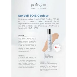 Reve Protector Solar Mineral Sunveil Soie Couleur 30fps 50ml