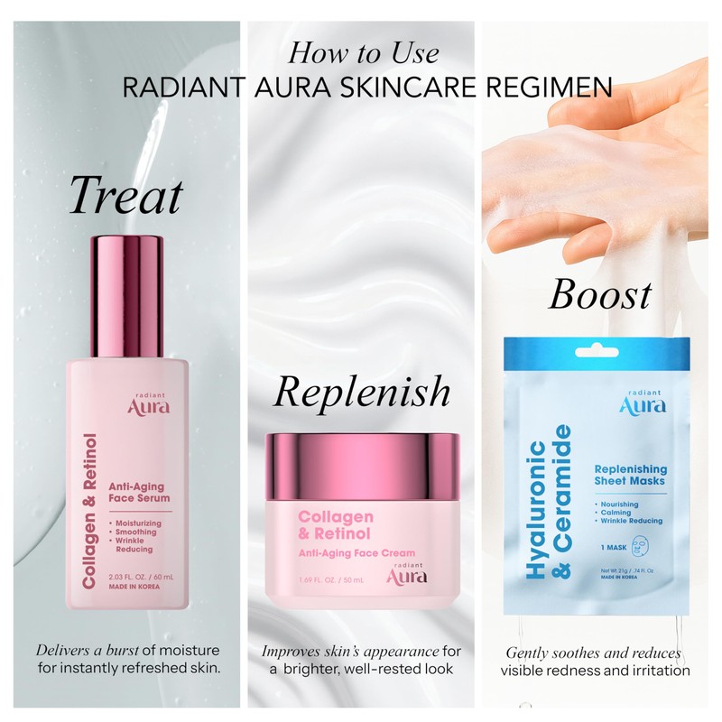 Radiant Aura Collagen & Retinol Serum For Face – Dermatologist