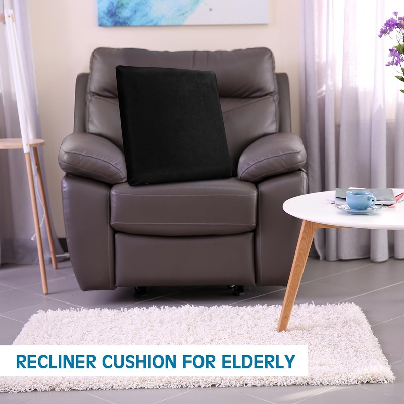 GlikCeil 20 x 20 x 3 Recliner Cushion for Elderly
