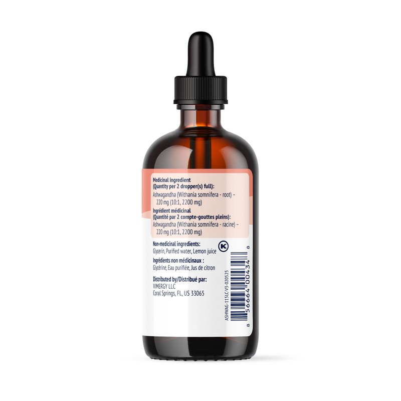 VIMERGY Vimergy Ashwagandha Liquid Extract, 57 Servings C Helps to