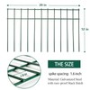 Adavin No Dig Animal Barrier Green Garden Fence, 10 Pack