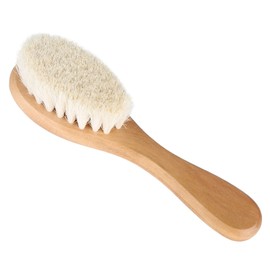 Baby Goat Hair Brush, Soft Hair Brush, Head Massage, Goat Hair Brush, Smooth Goat Bristles with Wooden Handle for Newborns Toddlers