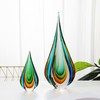 YAOYUAN Handmade Murano Glass Sculpture for Home Decor,18.11in Height (Sculpture