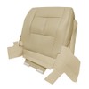 Mievlyo Driver Side Bottom Perforated Leather Seat Cover Tan Compatible