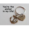 My Love Bronze Anchor Keychain - You're the Anchor in